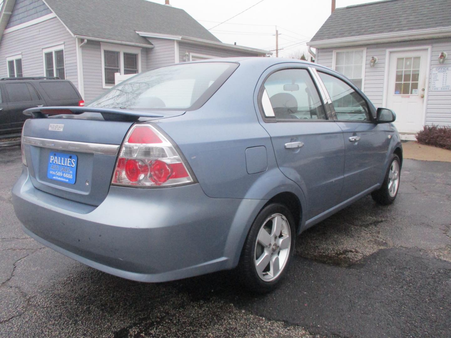 2008 BLUE Chevrolet Aveo LT 4-Door (KL1TG56628B) with an 2.2L L4 DOHC 16V engine, AUTOMATIC transmission, located at 540a Delsea Drive, Sewell, NJ, 08080, (856) 589-6888, 39.752560, -75.111206 - Photo#6